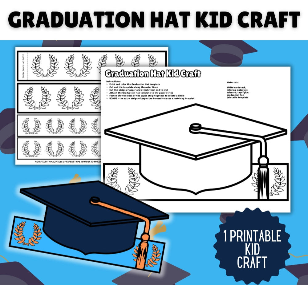 Graduation Hat Kid Craft