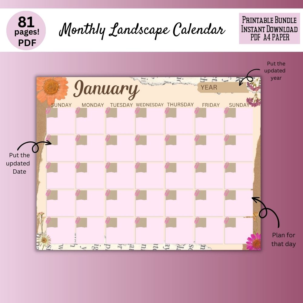 Floral Gratitude Journal – 81 Page Printable