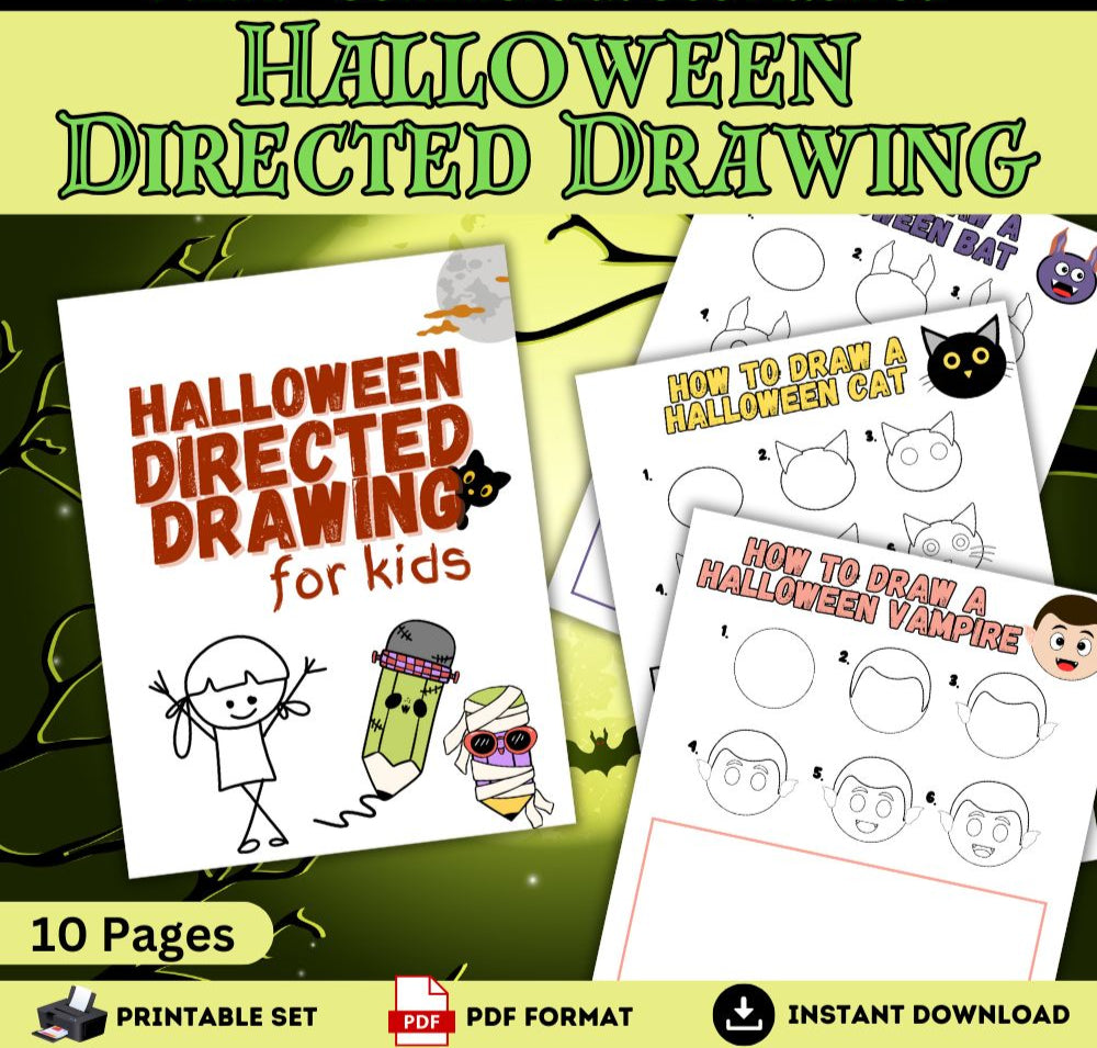 Halloween Directed Drawing