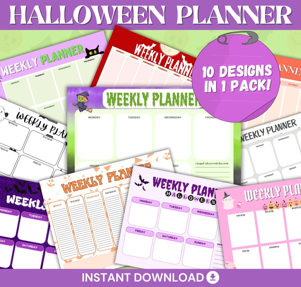 Halloween Planner Pages Pack