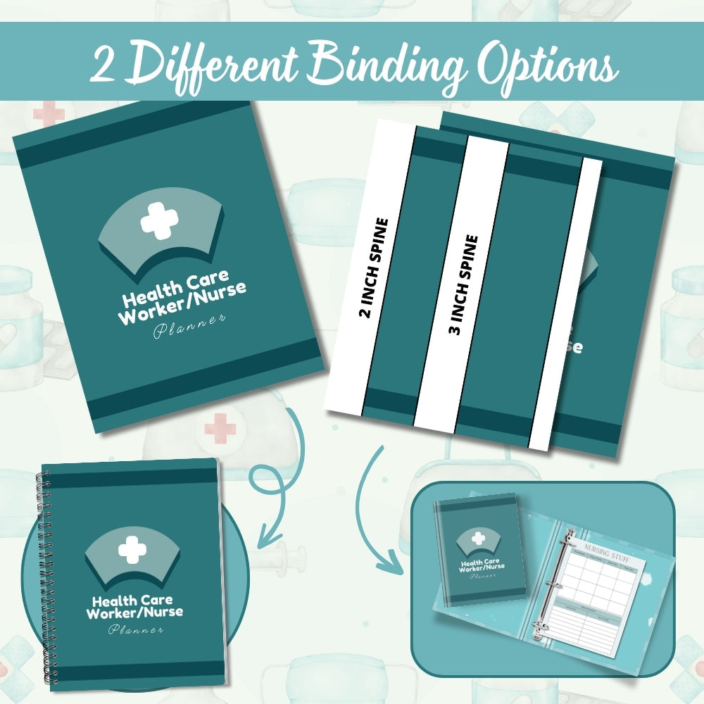 PLR Nurse Planner | Editable Healthcare Worker Organizer Templates