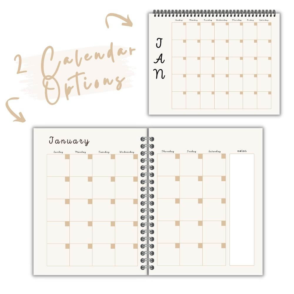 PLR Beige Reading Planner | Editable Book Tracker & Journal