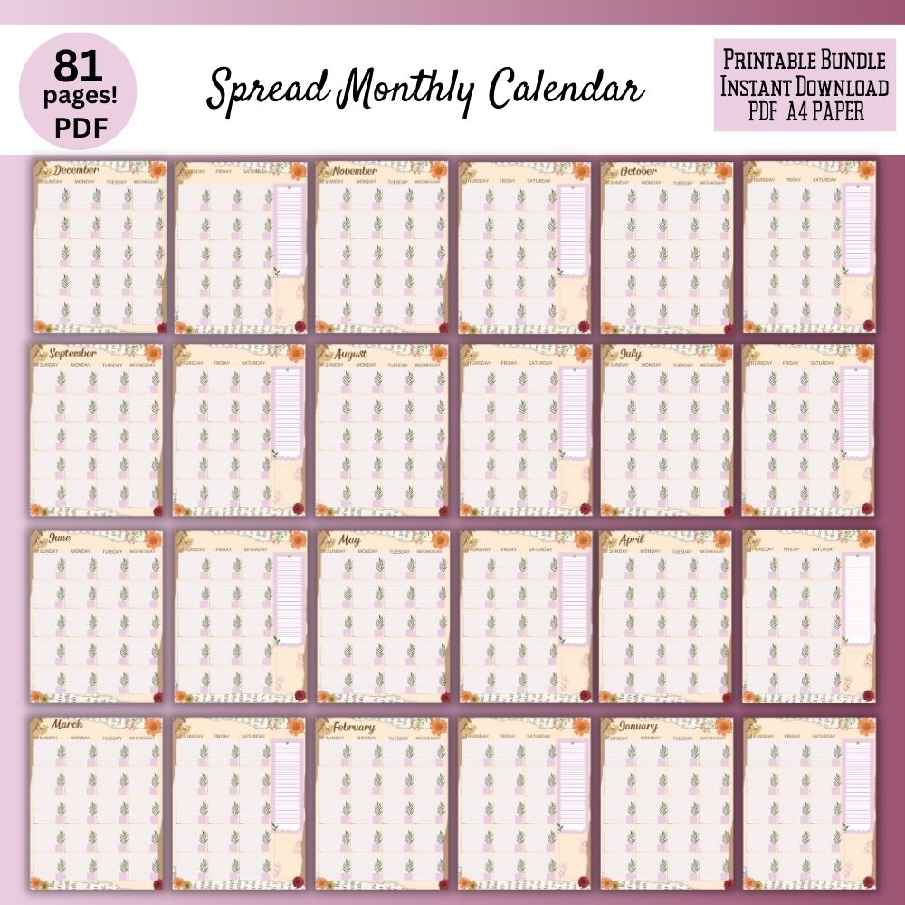 Floral Gratitude Journal – 81 Page Printable