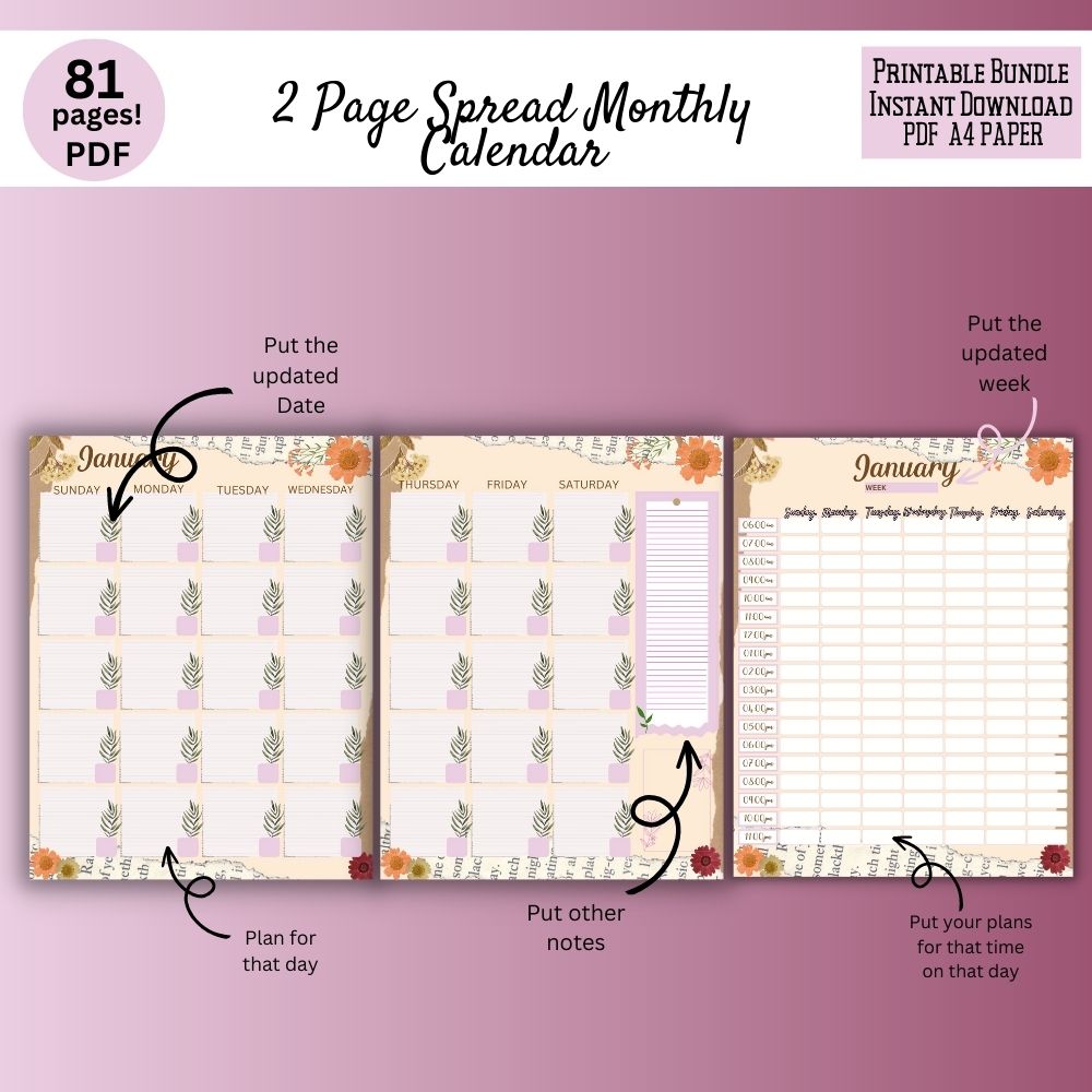 Floral Gratitude Journal – 81 Page Printable