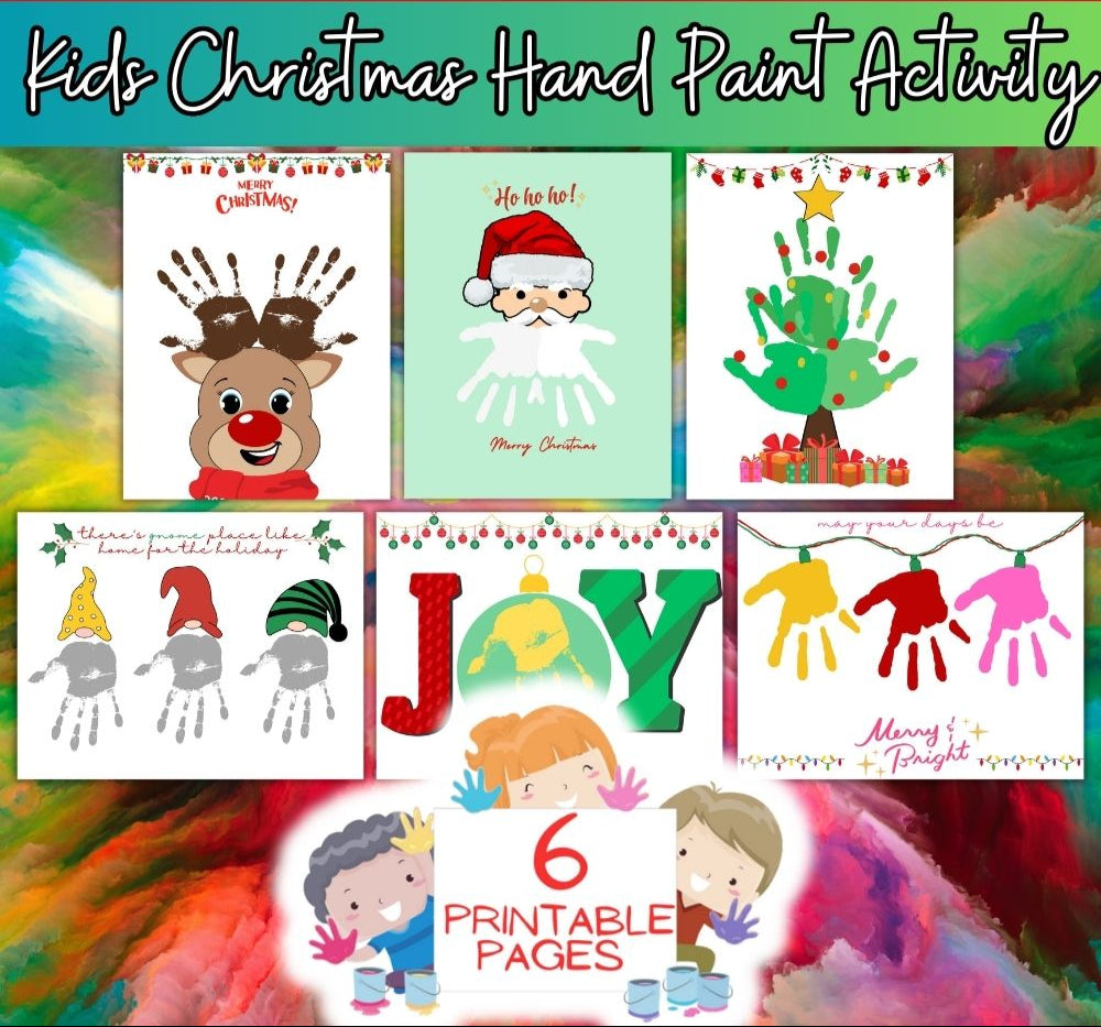 Kids Christmas Handprint Activity