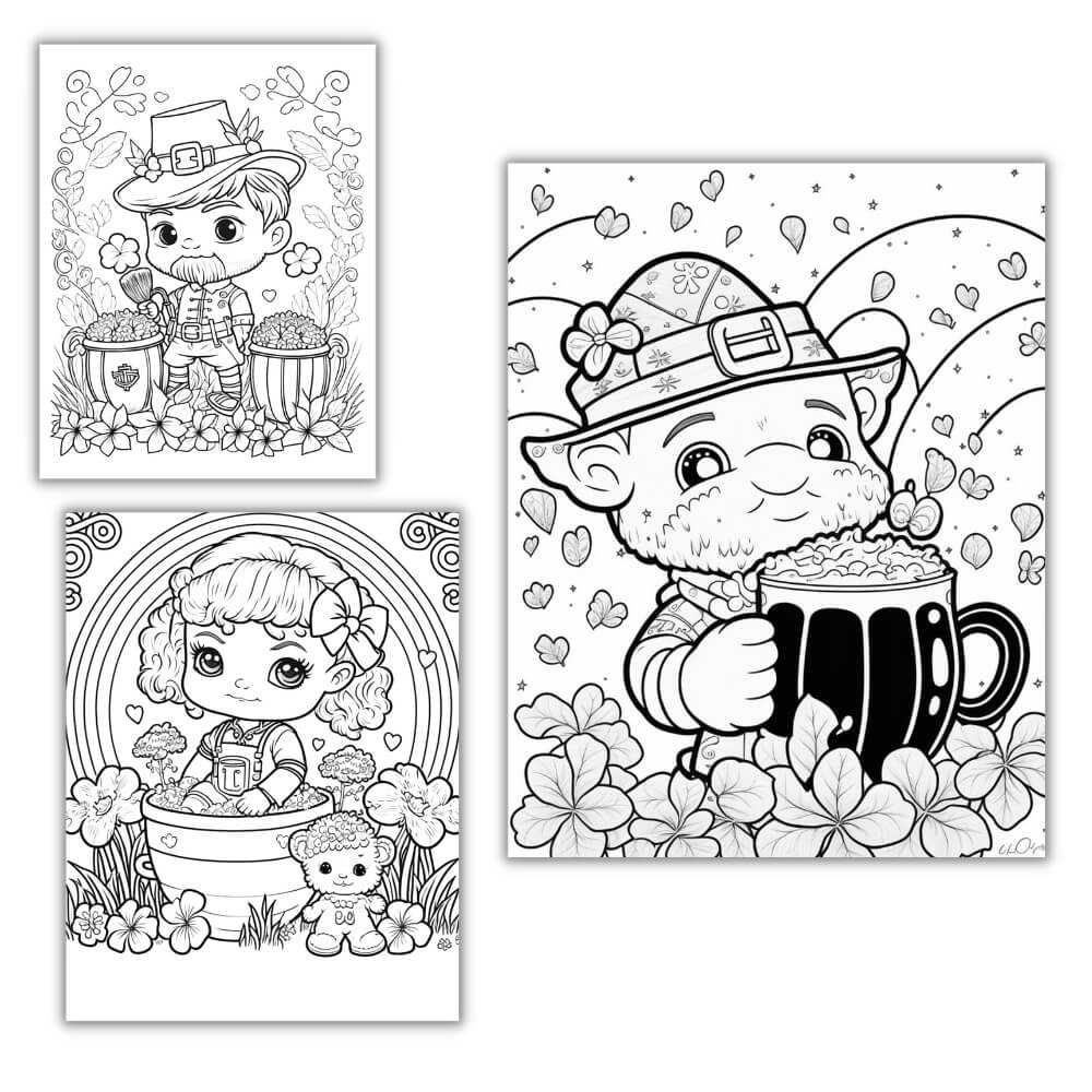 St. Patrick’s Day Coloring Pages – 11 Printables