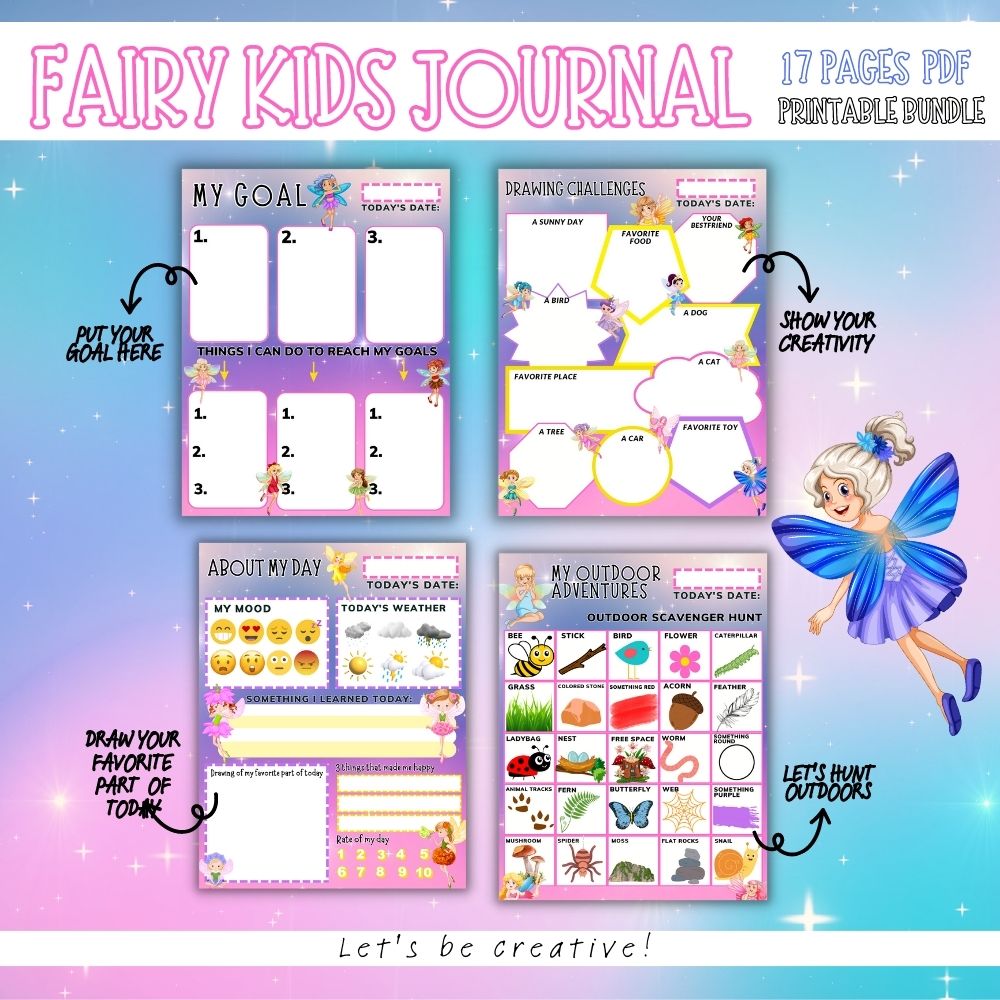 PLR Kids Fairy Journal | Journals for kids | My Store