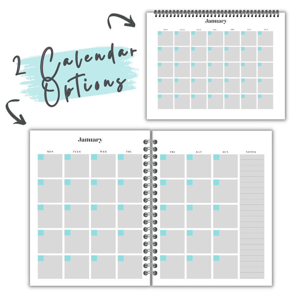 Blue Kitchen Planner | Organize Meals Groceries & Recipes