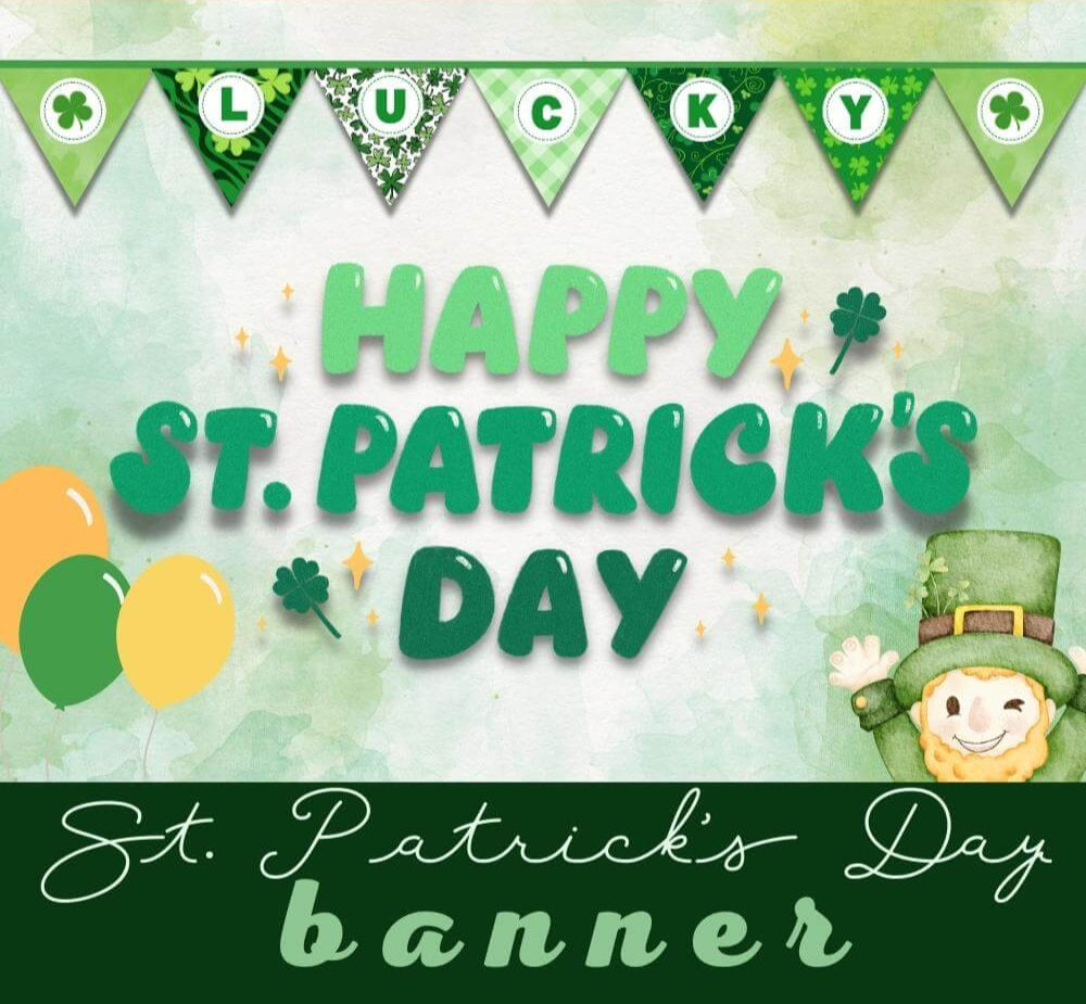 LUCKY St. Patrick's Day Printable Banner