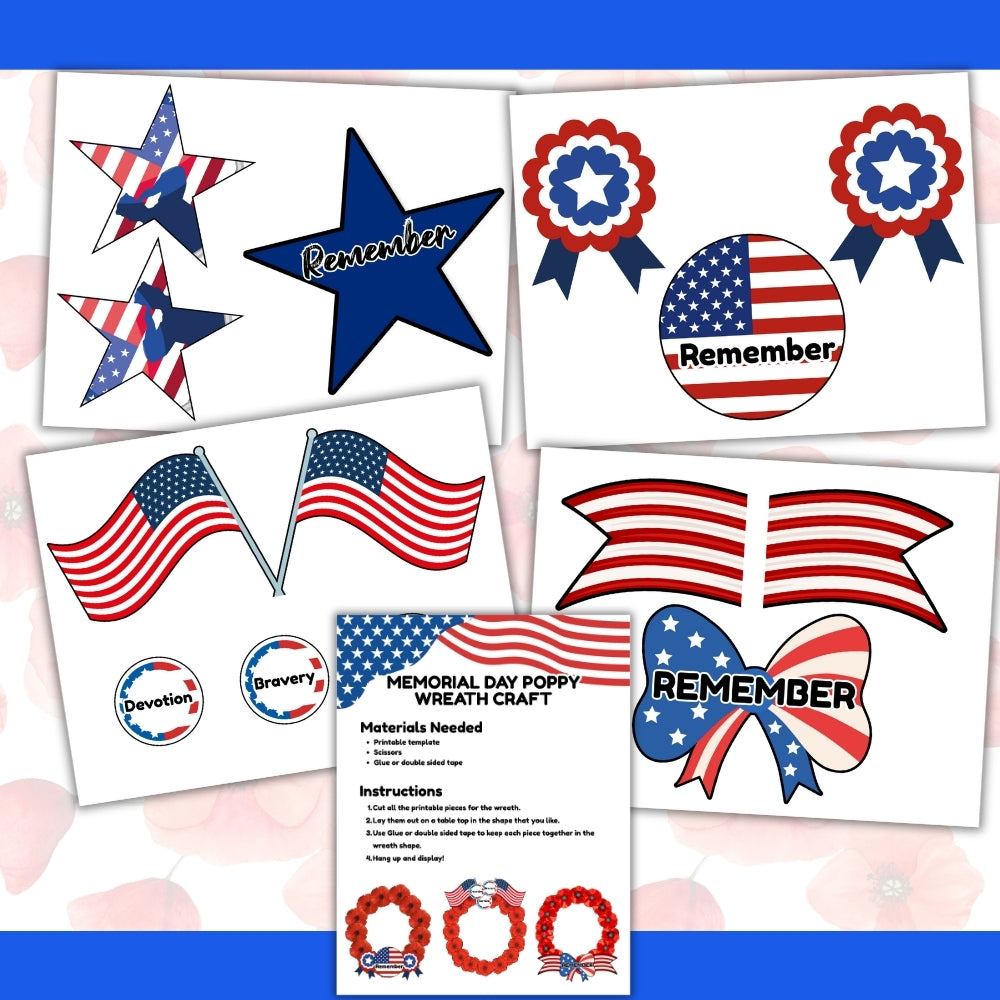 Printable Memorial Day Lantern Craft – 25 Pages