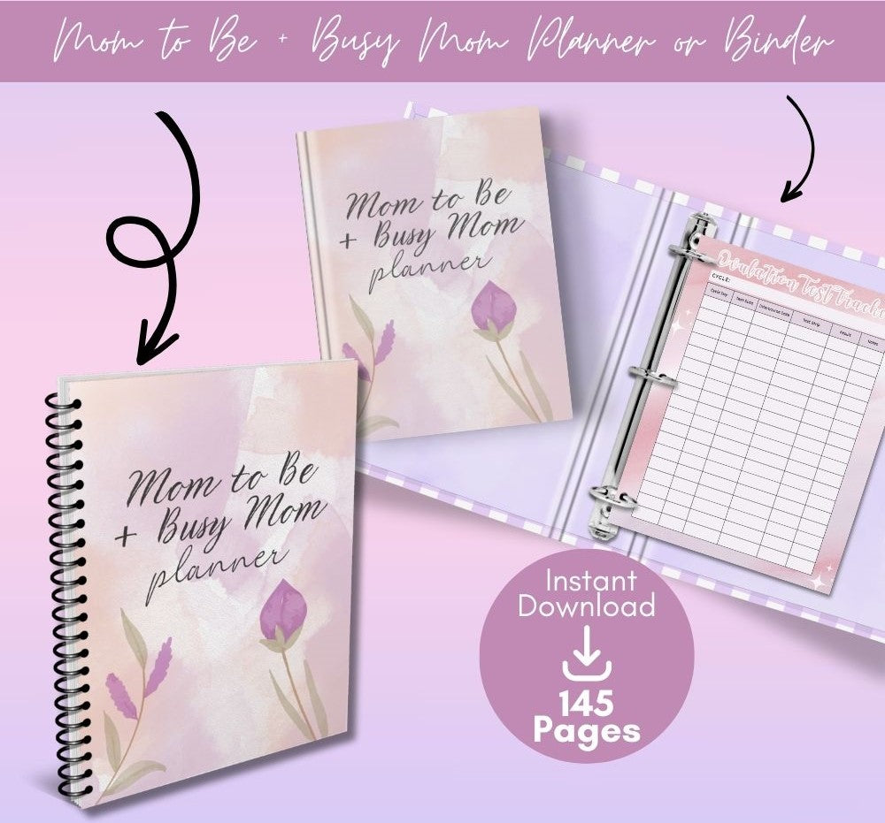 Mom to Be + Busy Mom Planner
