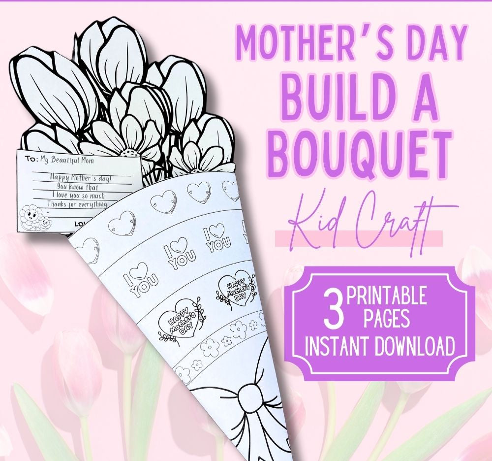 Mother's Day Build a Bouquet Kid Craft