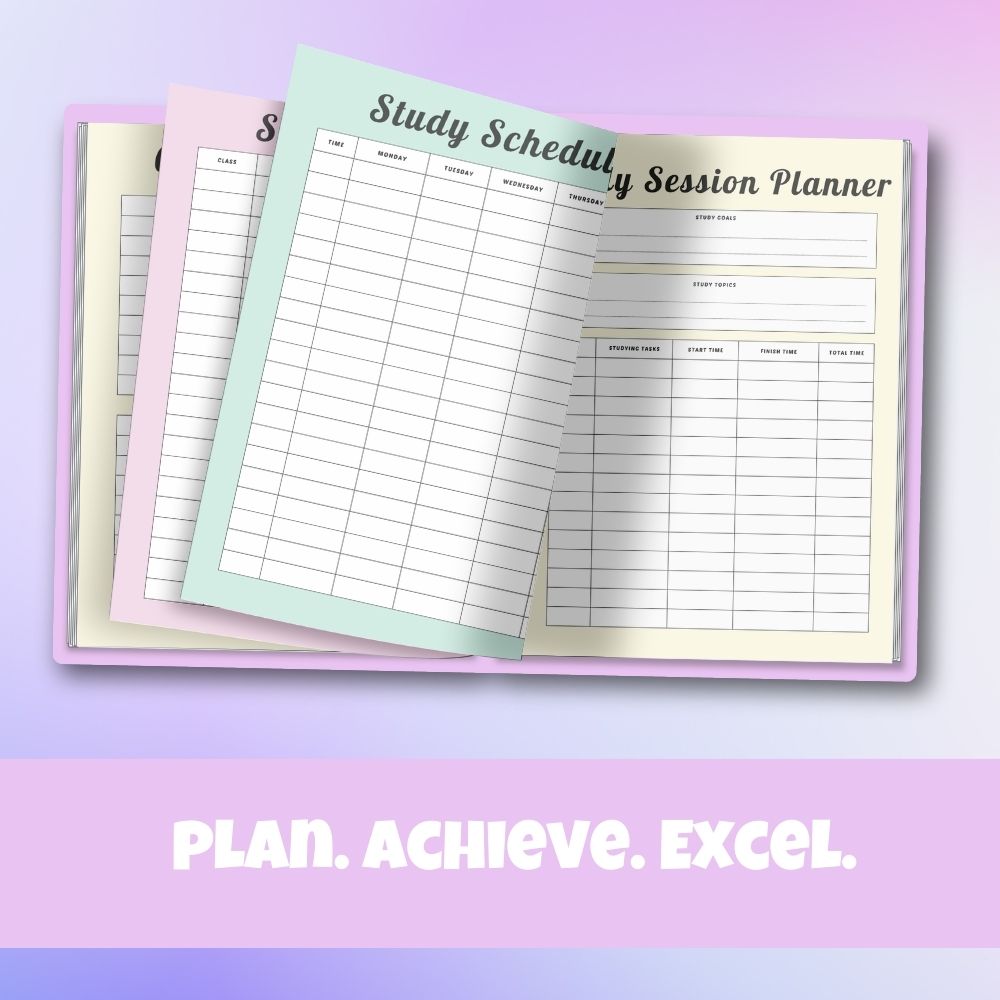Multicolor Student Planner
