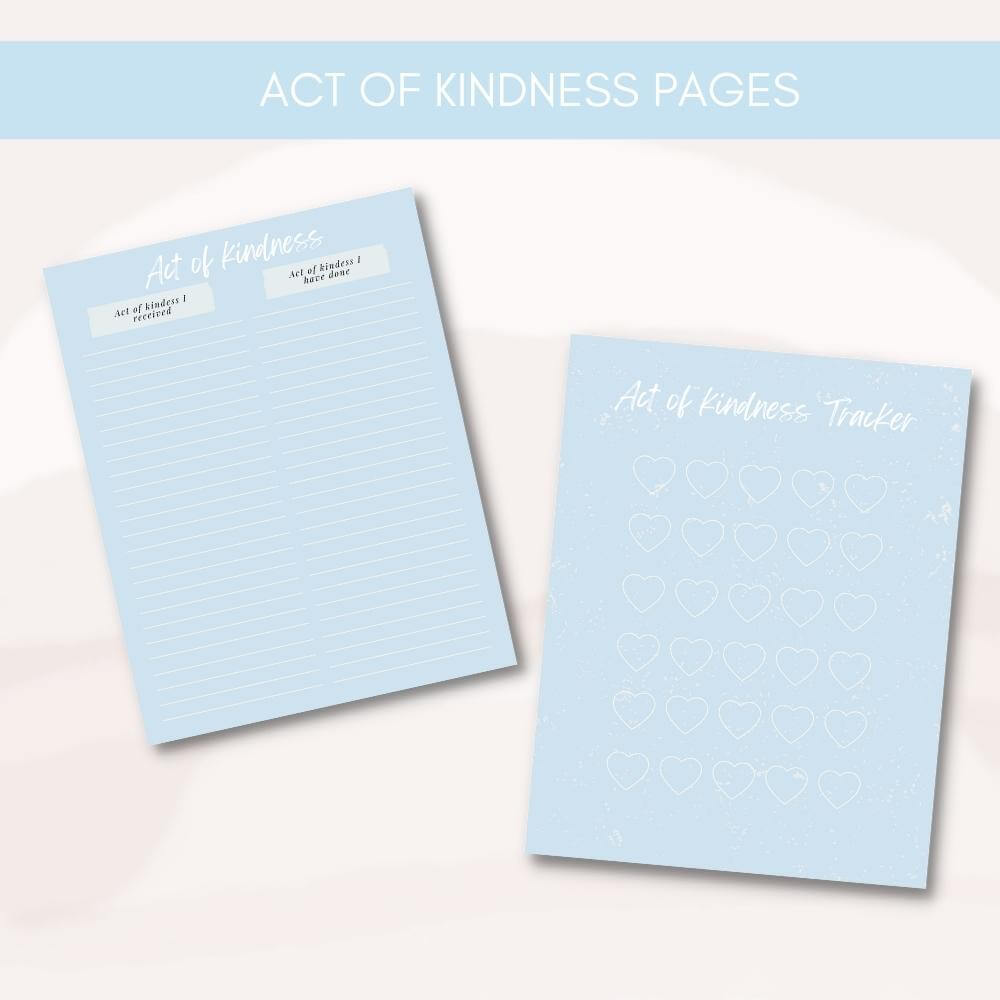 Blue Prayer Journal – Faith Planner Printable PLR