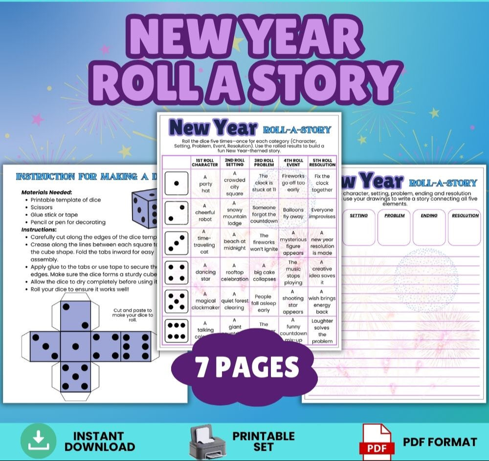 New Year Roll a Story