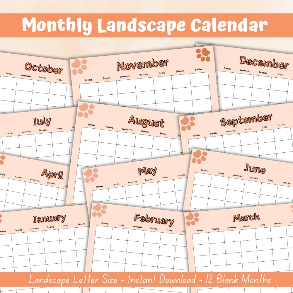 PLR Orange Pet Planner | Editable Pet Care Organizer Templates