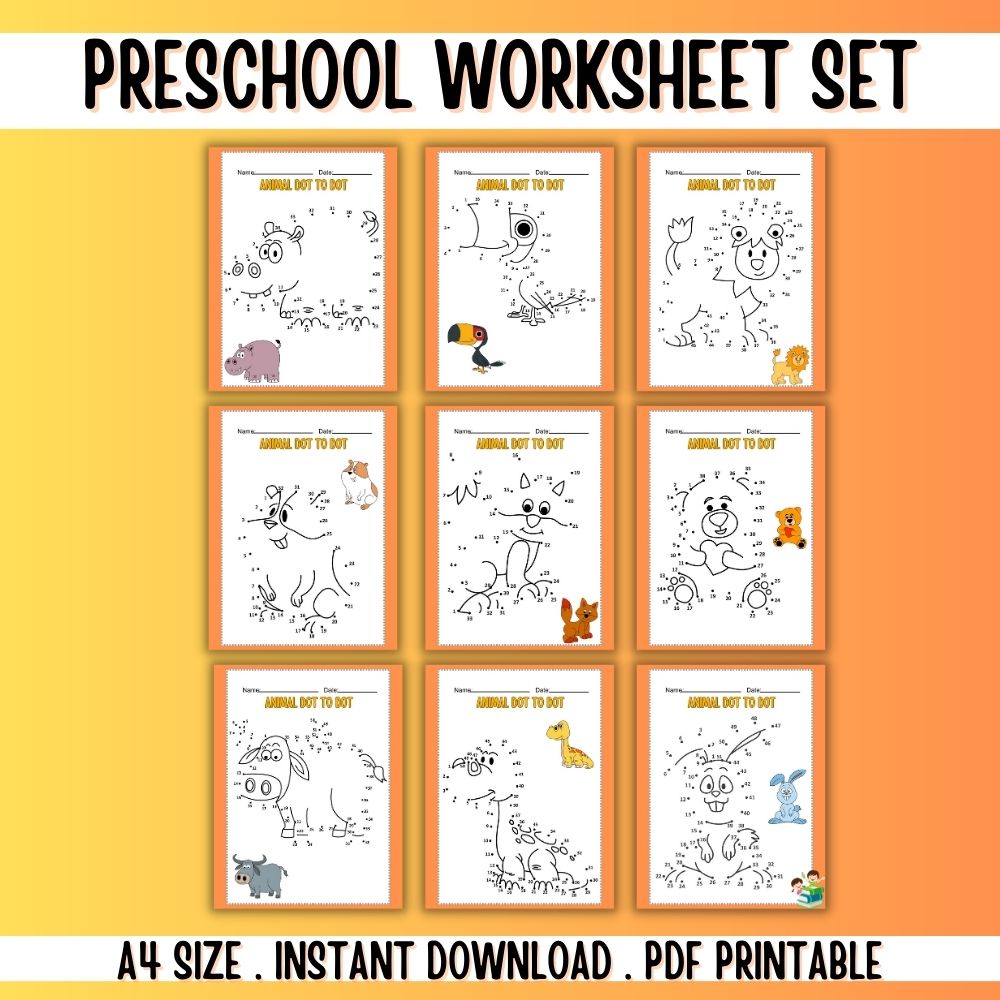 Preschool Worksheets – 50 Fun Printable Activities