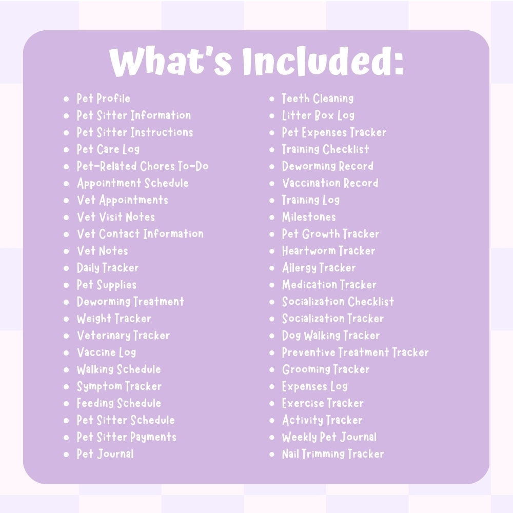 PLR Colorful Pet Planner | Editable Pet Care Organizer Templates