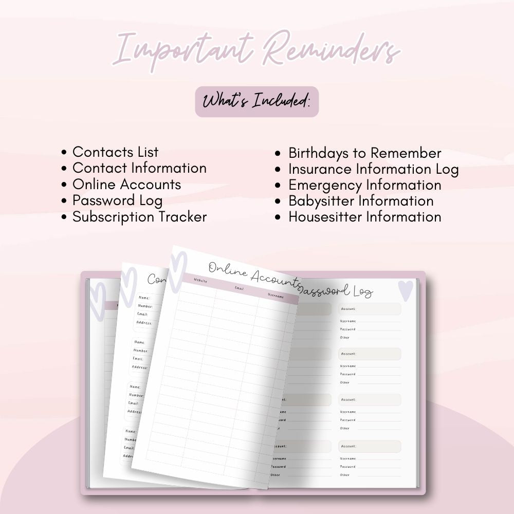 Pink ADHD Planner | Stay Focused Organized & Motivated