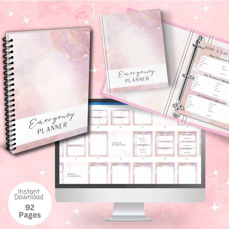 Pink Emergency Planner