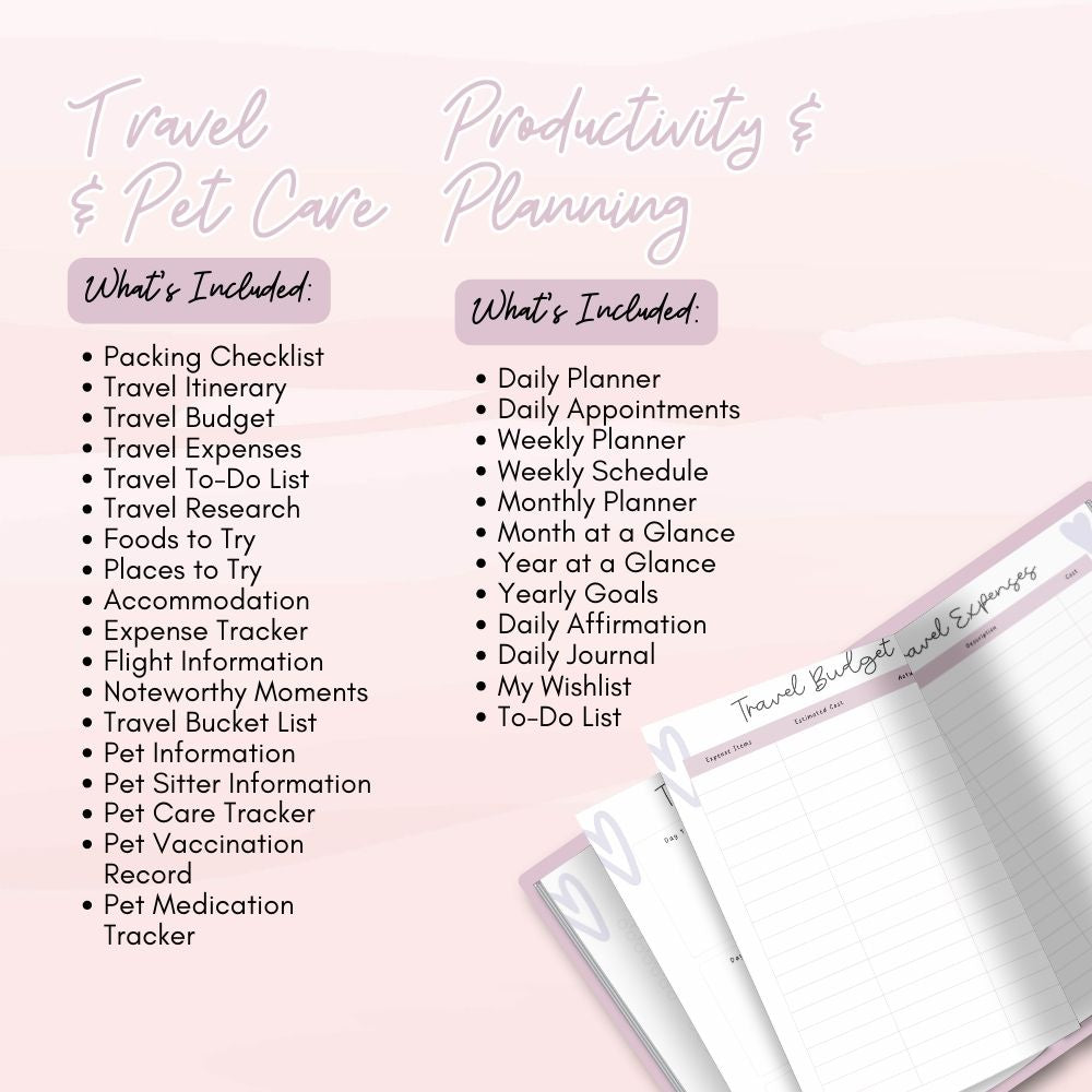Pink ADHD Planner | Stay Focused Organized & Motivated