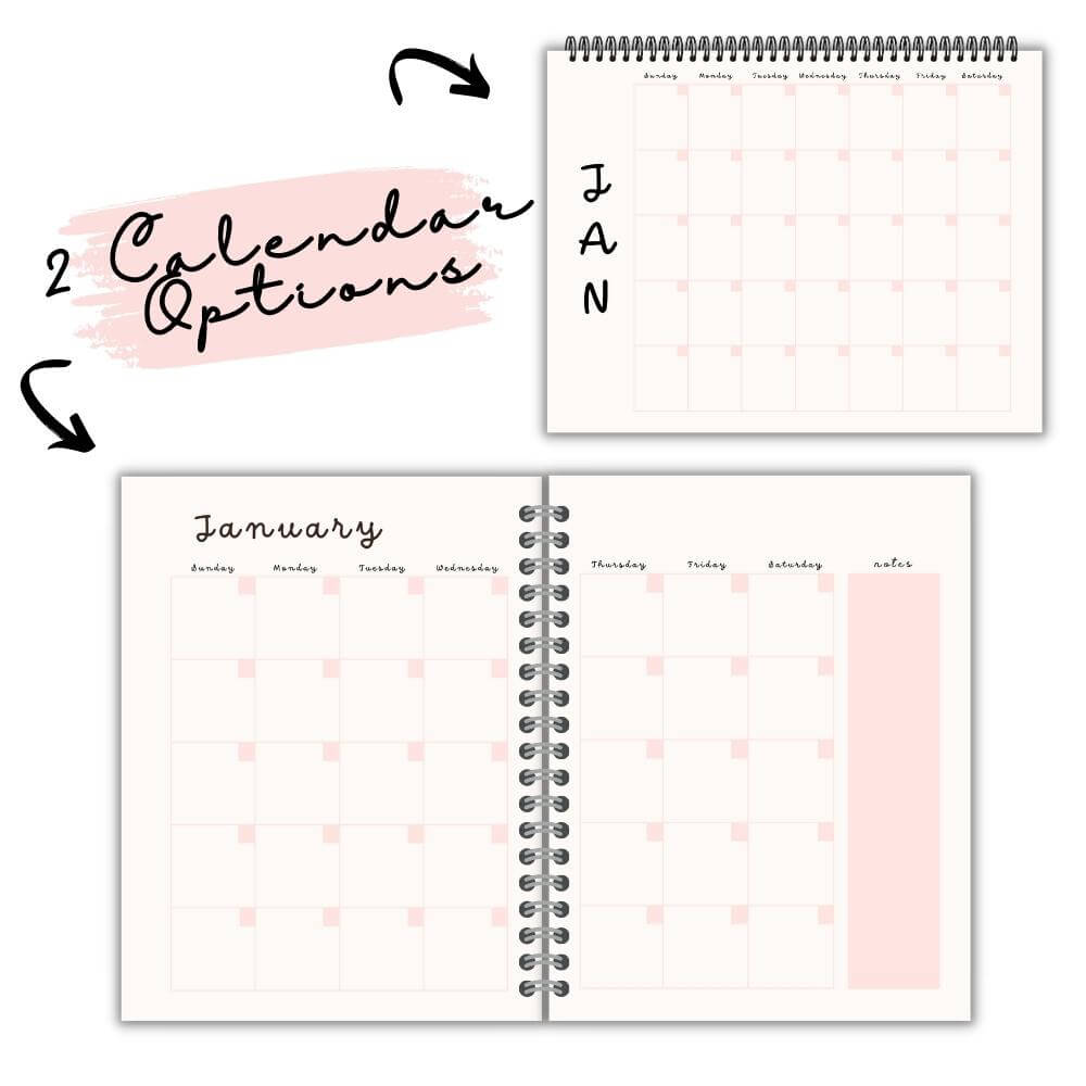 PLR Pink Reading Planner | Editable Book Tracker & Journal Templates