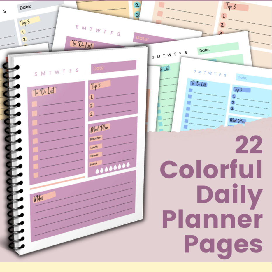 22 Daily Planner Pages