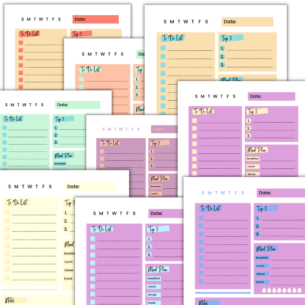 22 Daily Planner Pages
