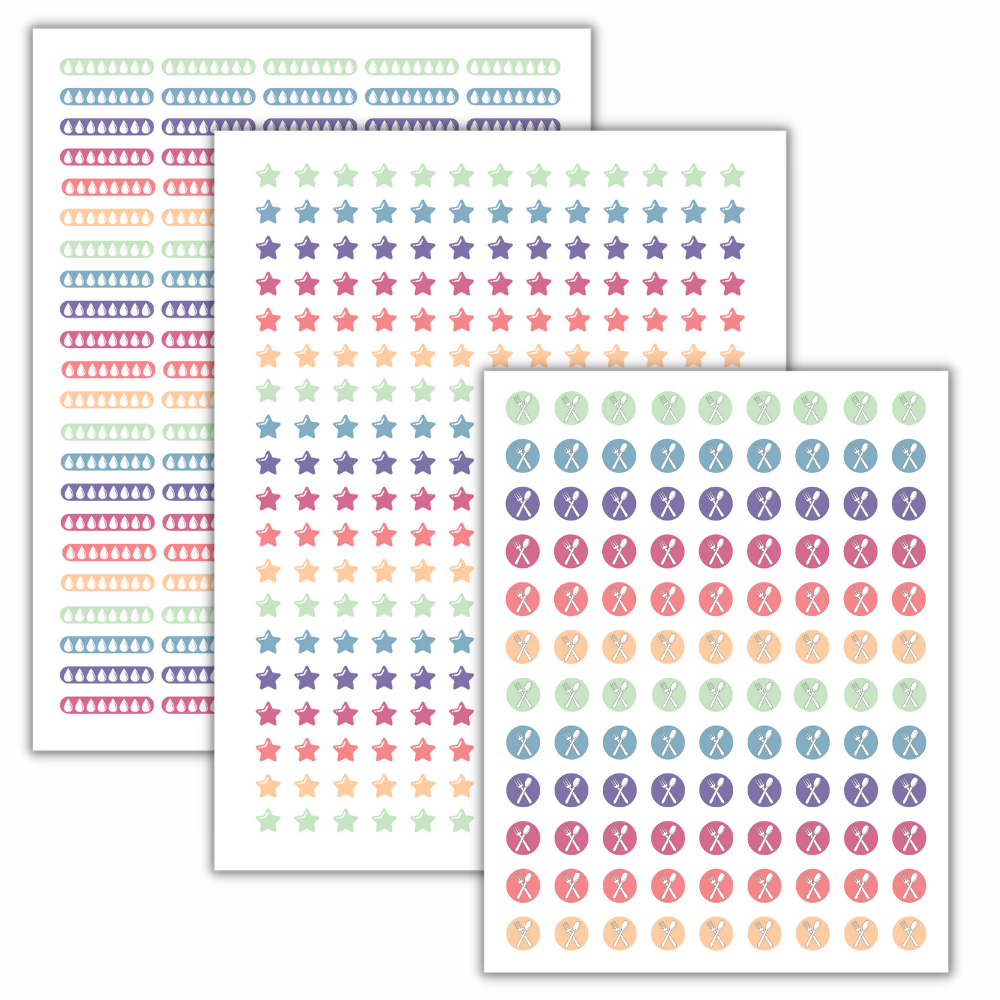 Colorful Planner Stickers – 16 Pages of Fun Designs