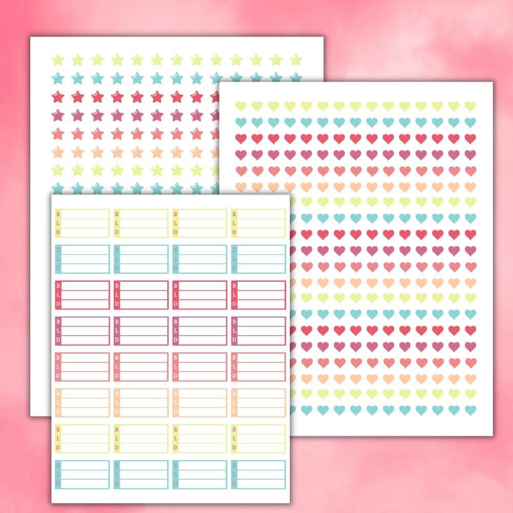 Easter Planner Stickers – Cute Spring Holiday Set