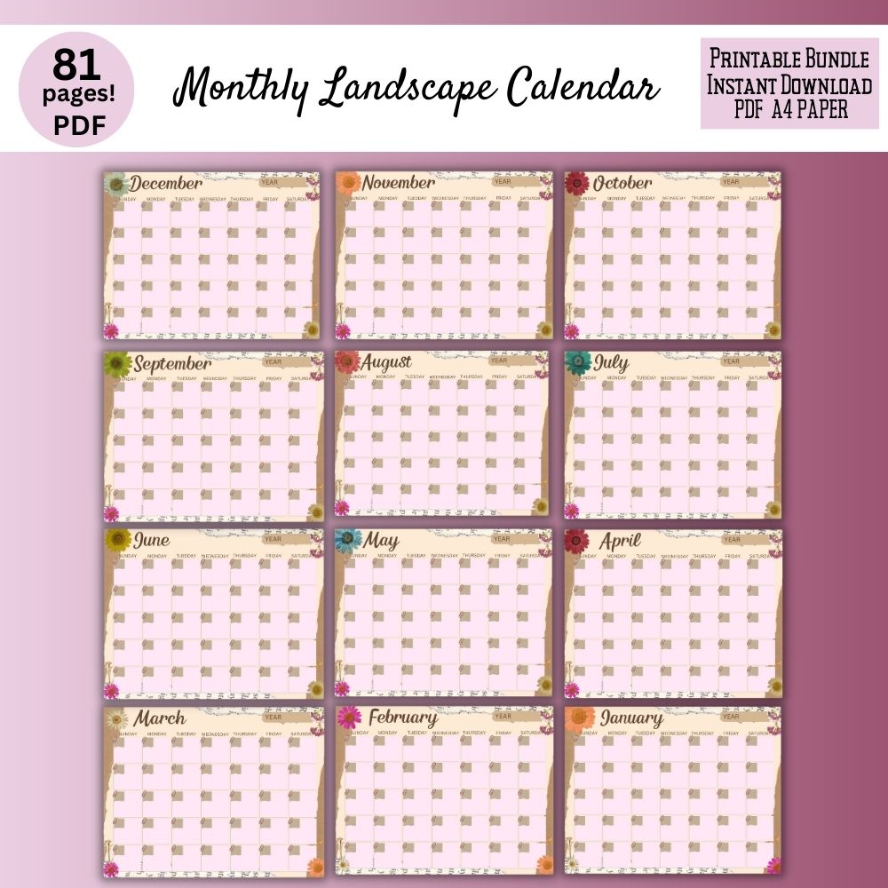 Floral Gratitude Journal – 81 Page Printable