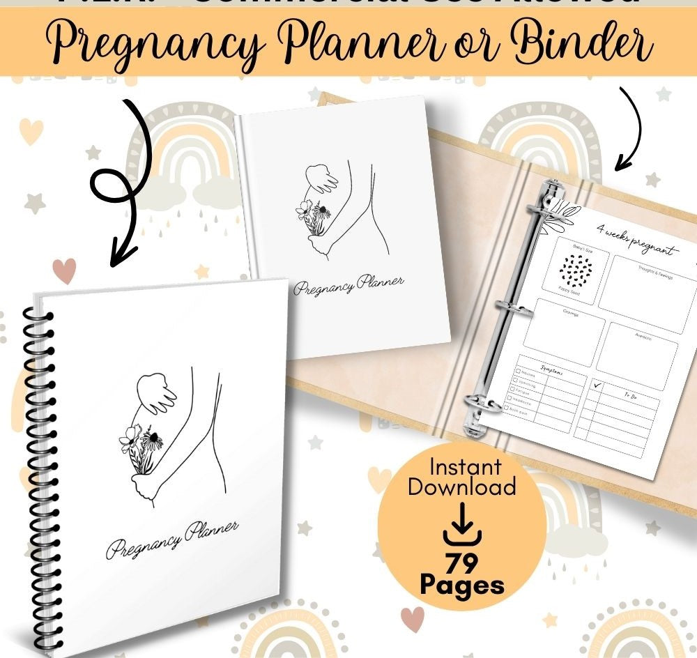Pregnancy Planner – 79 Pages for Stress-Free Journey