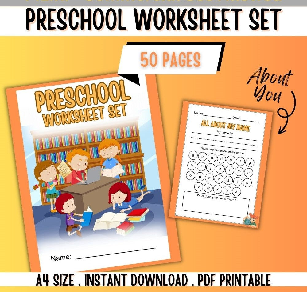 Preschool Worksheets – 50 Fun Printable Activities