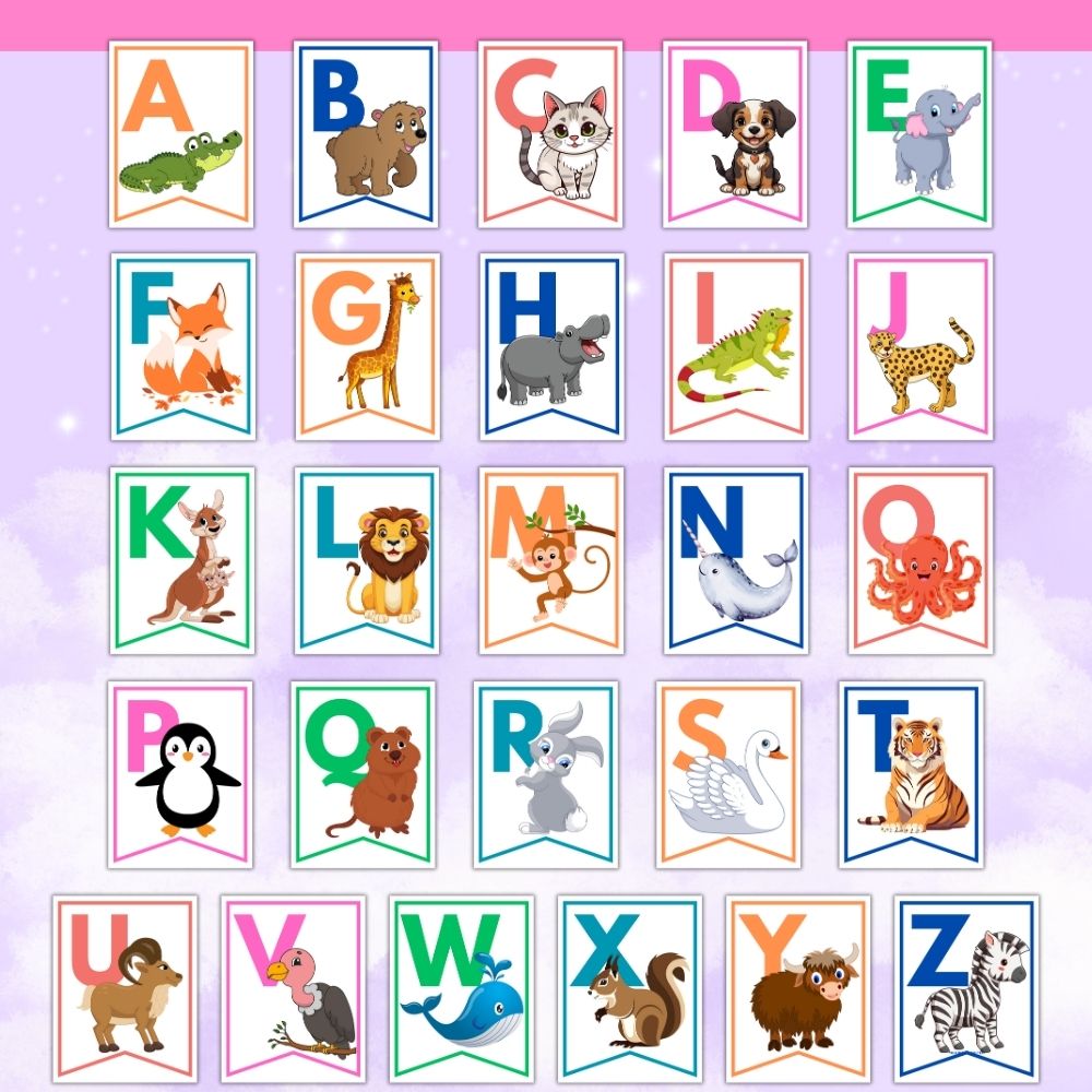ABC Banner – Printable Alphabet Classroom Wall Décor