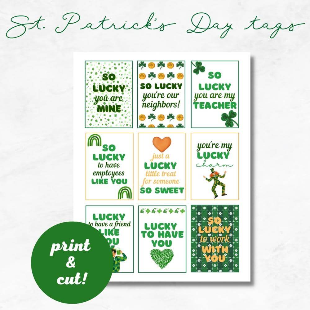 St. Patrick’s Day Decorations & Game Bundle – 27 Pages