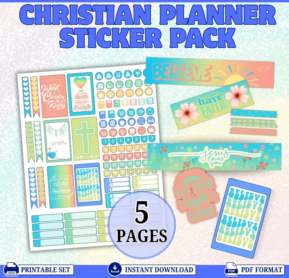Christian Planner Stickers – Faith-Inspired Printables