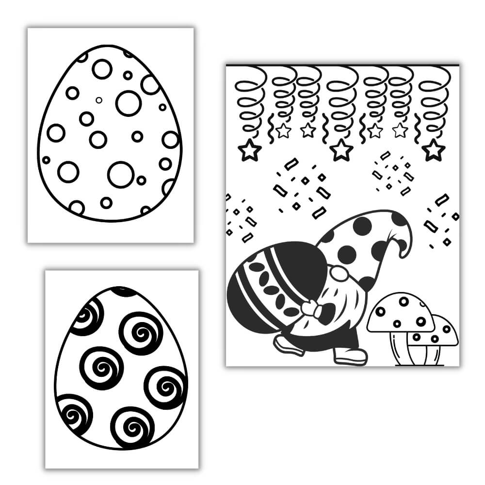 Gnome Easter Coloring Pages – 17 Printable Sheets