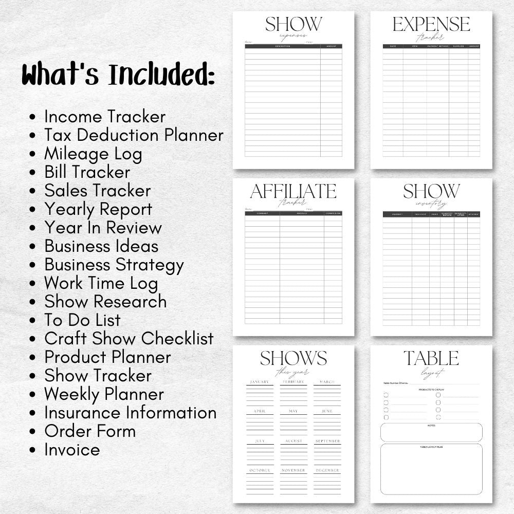 Craft Show Planner