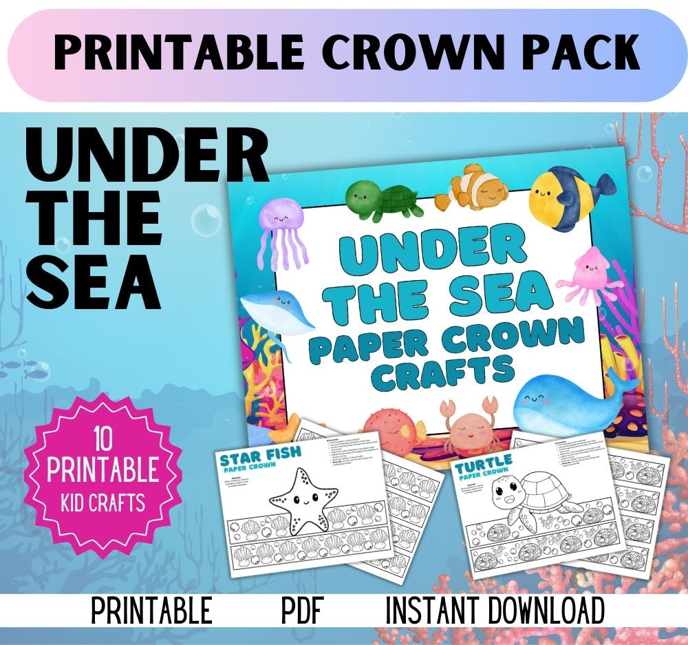Under the Sea Crown Pack – Printable Kids Crafts