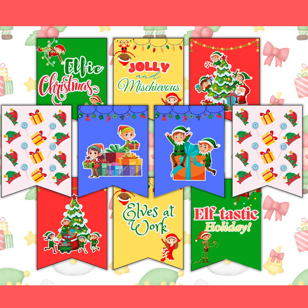 Elf Christmas Home / Classroom Wall Art and Banner