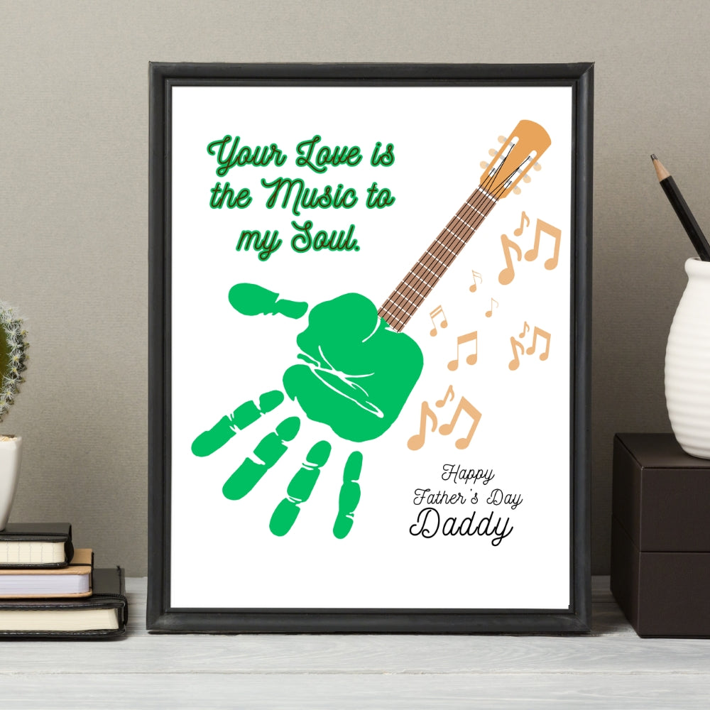 Father's Day Handprint and Footprint Kid Craft