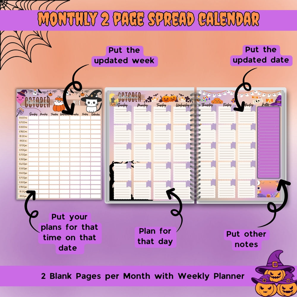PLR Halloween Party Planner | Printable Editable Spooky Templates