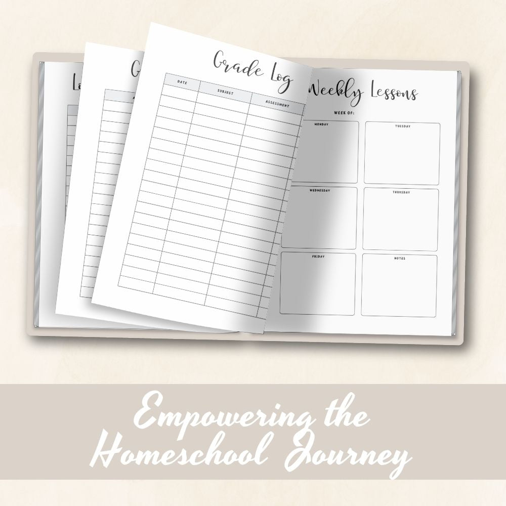 PLR Homeschool Planner | Plain Design Editable Education Templates