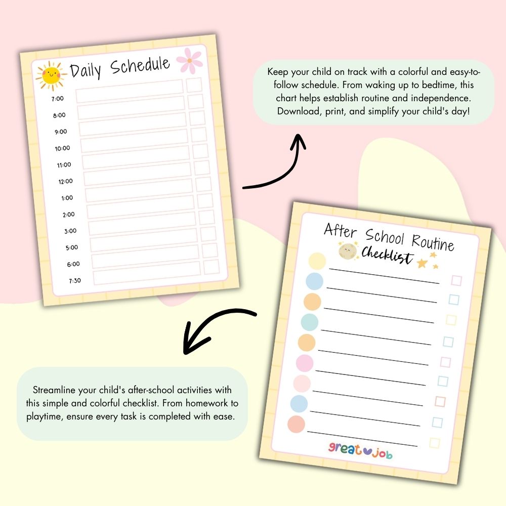 Kids Chore Chart – Fun Printable Responsibility Tracker