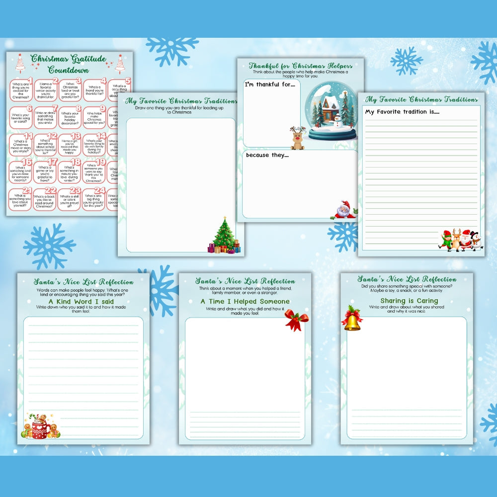 PLR Kids Christmas Gratitude Journal | Journals for holiday gratitude | My Store