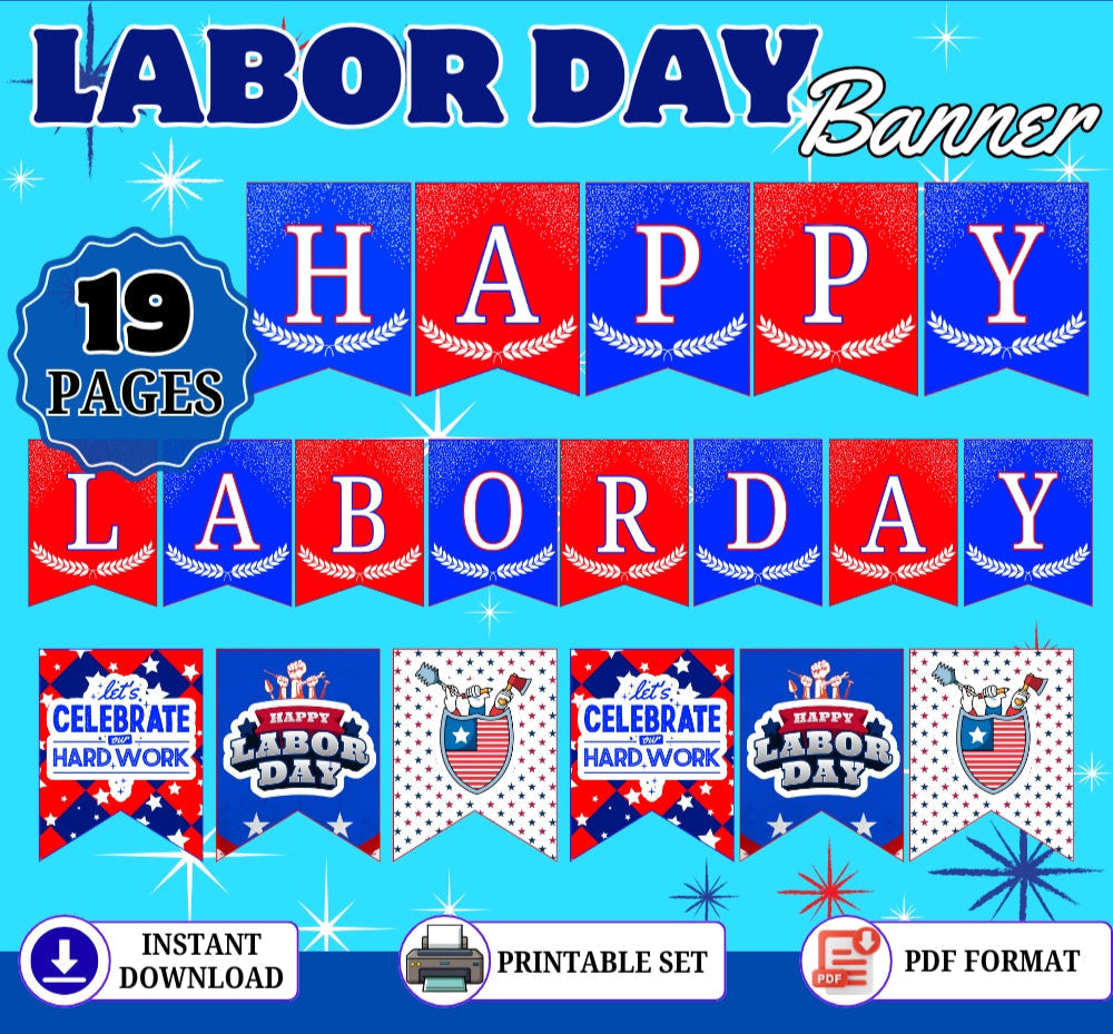 Labor Day Printable Banner