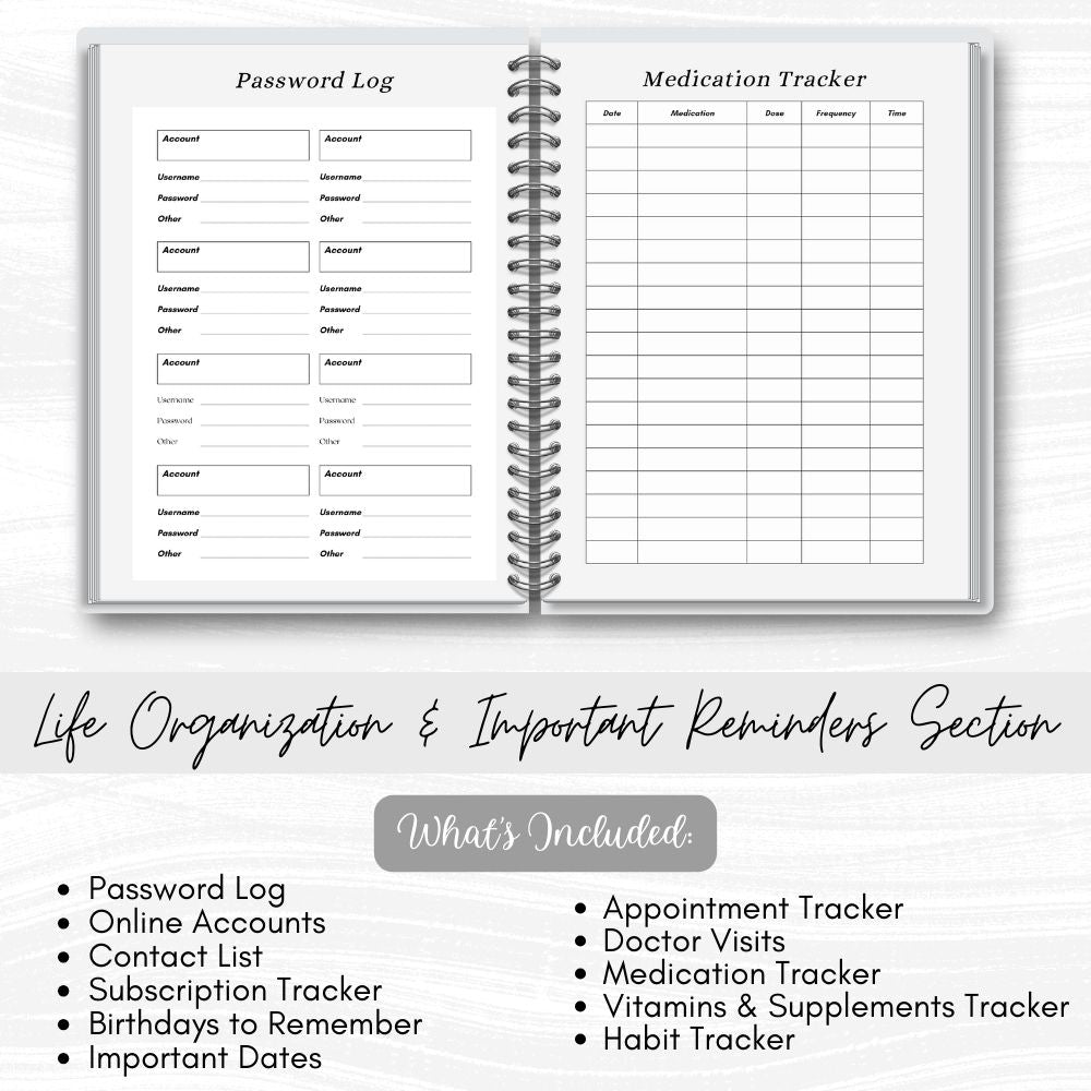 PLR Black and White Mom to Be + Busy Mom Planner | Journals for moms | My Store