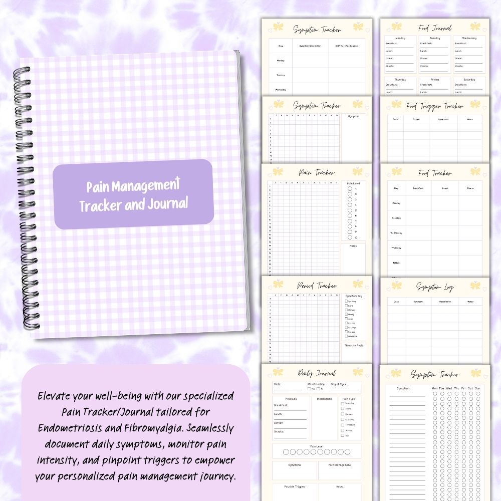 PLR Pain Management Tracker Journal | Journals for symptom tracking | My Store
