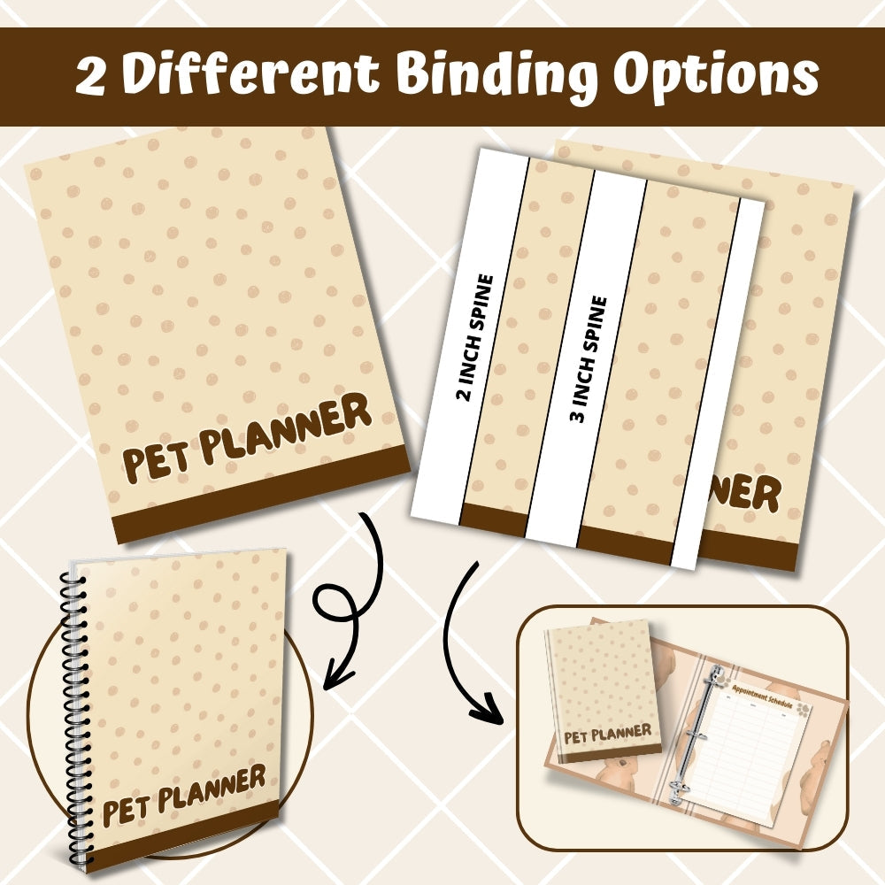 PLR Pet Planner | Editable Pet Care & Organizer Templates