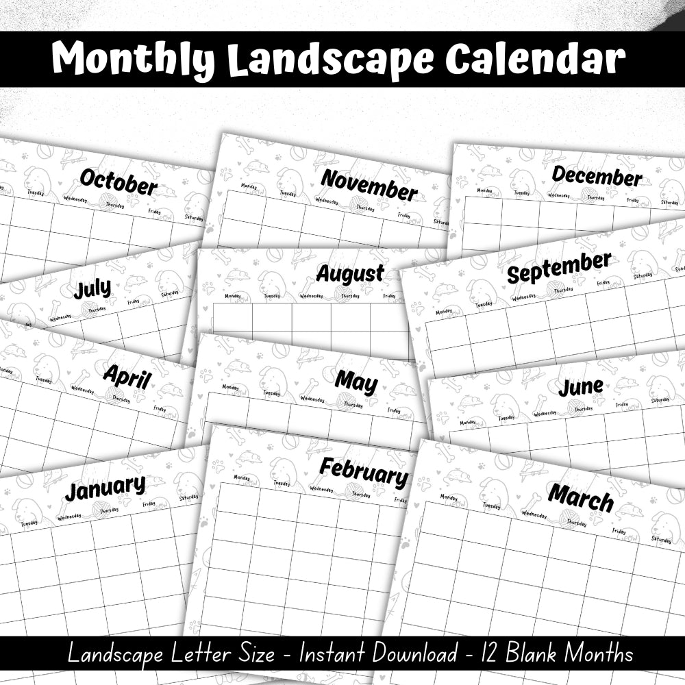 PLR Black & White Pet Planner | Editable Pet Care Organizer Templates